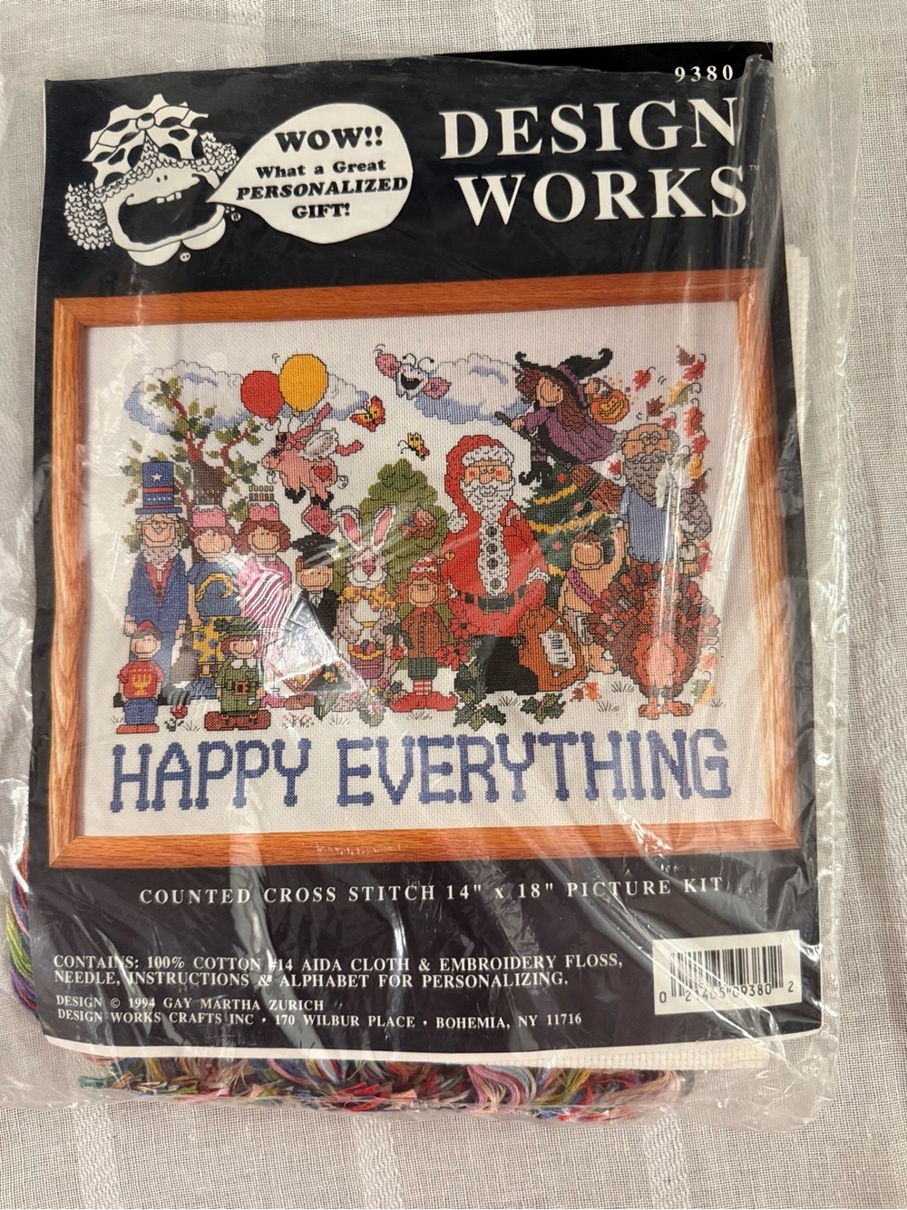 Design Works 'Happy Everything' Cross Stitch Kit - Multicolor